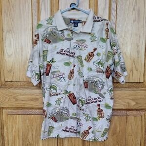 Big Dogs Beige Graphic Polo Shirt